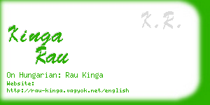 kinga rau business card